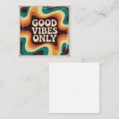 Carte De Correspondance Good Vibes Only (Devant / Derrière)