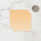 Carte De Correspondance Gradient jaune clair et orange (Devant/Arrière en situation)