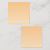 Carte De Correspondance Gradient jaune clair et orange (Devant / Derrière)