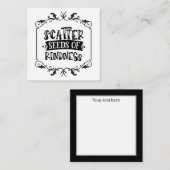 Carte De Correspondance Graines de bonté mot art (Devant / Derrière)