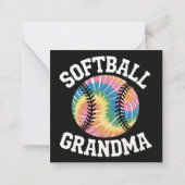 Carte De Correspondance Grand-mère de softball (Dos)