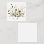 Carte De Correspondance Grandir en Grace floral (Devant / Derrière)