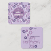 Carte De Correspondance Grands-parents les plus doux (Devant / Derrière)