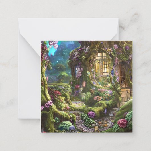 Carte De Correspondance Graphique de la forêt de Fairyland (Devant)