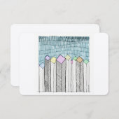 Carte De Correspondance Gratte-ciel schématique (Devant / Derrière)