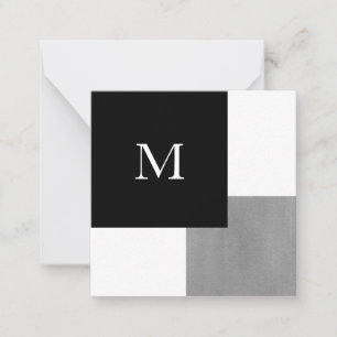 Carte De Correspondance Gray noir et blanc