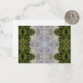 Carte De Correspondance Green Moss & Earth Nature Art (Devant/Arrière en situation)