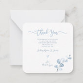 Carte De Correspondance Greenery Blue Gum Eucalyptus Baby Shower (Dos)