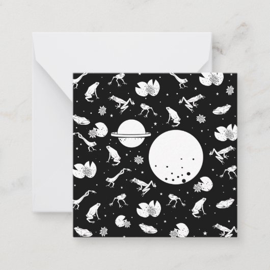 Carte De Correspondance Grenouilles dans l'espace (Devant)
