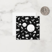 Carte De Correspondance Grenouilles dans l'espace (Devant/Arrière en situation)