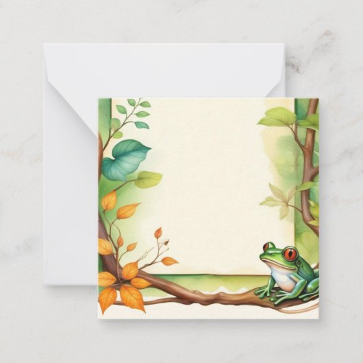 Carte De Correspondance Grenouilles encadrées 1 (Devant)