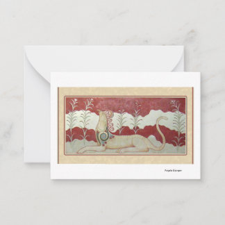 Carte De Correspondance Grifon gracieux de la Crète antique