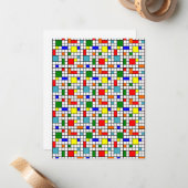 Carte De Correspondance Grille Bauhaus (Devant/Arrière en situation)