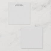 Carte De Correspondance Gris clair professionnel Simple clair (Devant / Derrière)