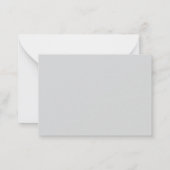 Carte De Correspondance Gris foncé Azur (Dos)