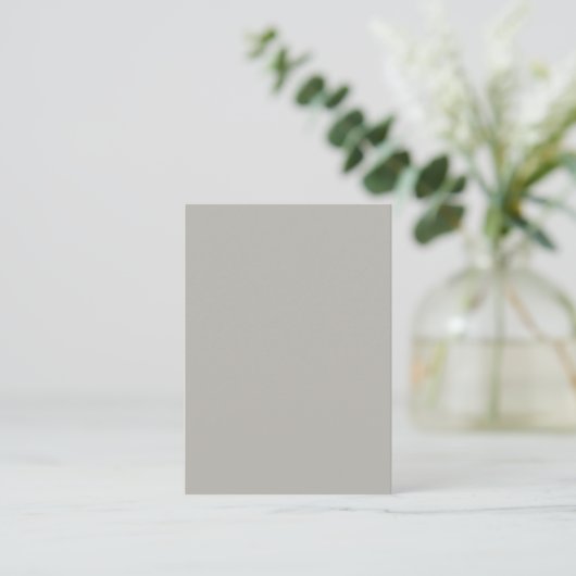 Carte de correspondance grise-beige tendance (Debout devant)