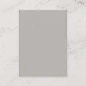 Carte de correspondance grise-beige tendance (Dos)