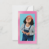 Carte De Correspondance Groovy Retro Gradient Valentine's Classroom Card (Dos)