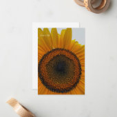 Carte De Correspondance Gros tournesol (Devant/Arrière en situation)