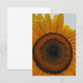 Carte De Correspondance Gros tournesol (Devant / Derrière)