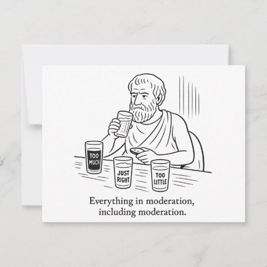 Carte De Correspondance Guide d'Aristote pour la modération (Devant)