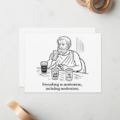 Carte De Correspondance Guide d'Aristote pour la modération (Devant/Arrière en situation)