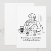 Carte De Correspondance Guide d'Aristote pour la modération (Devant / Derrière)