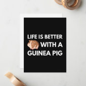 Carte De Correspondance Guinéen Pig Lover (Devant/Arrière en situation)