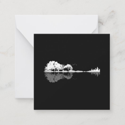 Carte De Correspondance Guitare naturelle (Devant)