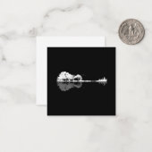 Carte De Correspondance Guitare naturelle (Devant/Arrière en situation)