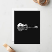 Carte De Correspondance Guitare naturelle (Devant/Arrière en situation)