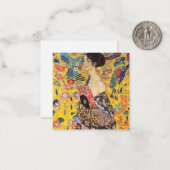 Carte De Correspondance Gustav Klimt - Dame avec ventilateur (Devant/Arrière en situation)