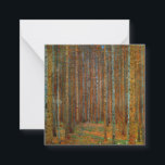 Carte De Correspondance Gustav Klimt - Forêt de pins de Tannenwald<br><div class="desc">Forêt de sapins / Forêt de pins de Tannenwald - Gustav Klimt,  Huile sur toile,  1902</div>