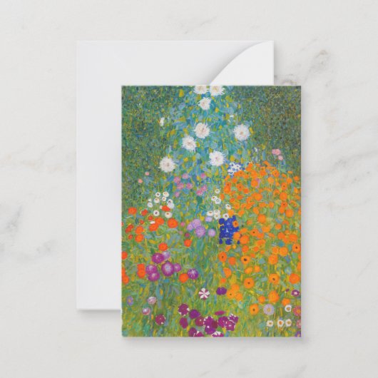 Carte De Correspondance Gustav Klimt - Jardin des fleurs (Devant)