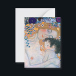 Carte De Correspondance Gustav Klimt - Mère et Enfant<br><div class="desc">Mère et Enfant (détail de trois ans de femme) - Gustav Klimt,  Huile sur toile,  1905</div>
