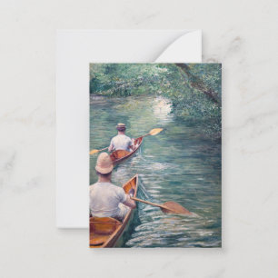 Carte De Correspondance Gustave Caillebotte - Canoës sur l'Yerres