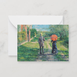 Carte De Correspondance Gustave Caillebotte - Le chemin vers le haut