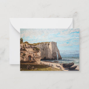 Carte De Correspondance Gustave Courbet - Falaises à Etretat après la temp