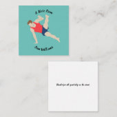 Carte De Correspondance Gymnaste masculin (Devant / Derrière)