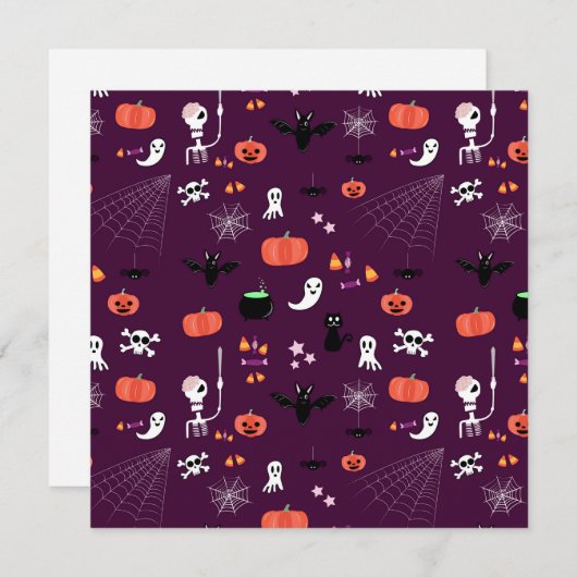 Carte De Correspondance Halloween (Devant / Derrière)