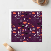 Carte De Correspondance Halloween (Devant/Arrière en situation)