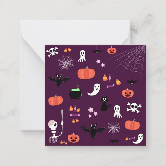 Carte De Correspondance Halloween (Devant)