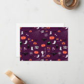 Carte De Correspondance Halloween (Devant/Arrière en situation)