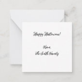 Carte De Correspondance Halloween crâne floral (Dos)