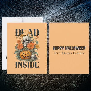 Carte De Correspondance Halloween éffrayant et Citrouille personnalisé