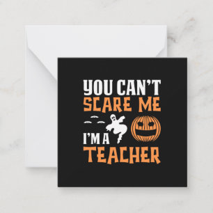 Carte De Correspondance Halloween Fier d'être un professeur d'anniversaire