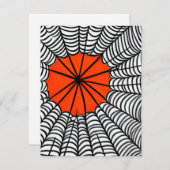 Carte De Correspondance Halloween Spider Web (Devant / Derrière)