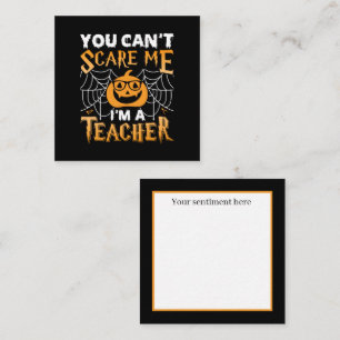 Carte De Correspondance Halloween Teacher ajouter un sentiment