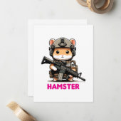 Carte De Correspondance Hamster tactique (Devant/Arrière en situation)