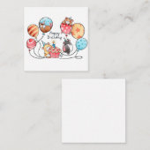 Carte De Correspondance Hamsters d'anniversaire (Devant / Derrière)